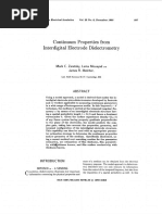 Continuum Properties From Interdigital Dielectrometry