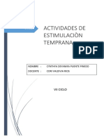 Actividades de Estimulaciòn Temprana PDF