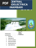 Central Hidroelectrica Inambari - Trabajo de Investigacion