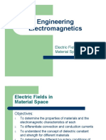 Electric Fields in Material Space