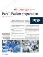 Microsurgery-: Apical Part I: Patient Preparation