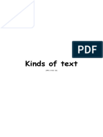 Kinds of Text: (WPU 4 RCK '12)