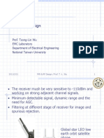 Receiver Design Minimum Detectable Signal