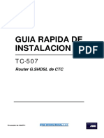 Guia Rapida de Instalacion-tc507-Castellano - Qig