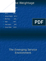 Emerging Service Environment