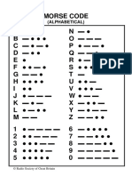 Morse Code Sheet 01