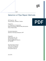 Selection of Pipe Repair Methods DOT Project 359