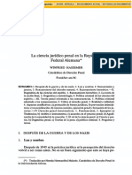 HASSEMER, Winfried. La Ciencia Jurrídico Penal en La República Federal Alemana PDF