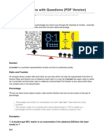 Percentage Tricks With Questions (PDF Version) : Meaning and Examples