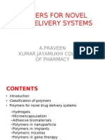 Polymers For Novel Drug Delivery Systems 2003