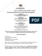 Problems and Prospects of Tourism Companies in Sylhet - Customer Perceptions Regarding Services of Northern Exposure Bangladesh