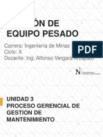 Gestión de Equipo Pesado - Unidad 4