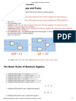 Boolean Algebra and Reduction Techniques