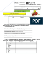 Reading Comprehension Worksheet Healthy Living