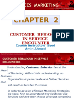 Services Marketing: Customer Behavior in Service Encounter