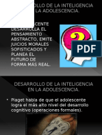 Desarrollo de La Inteligencia en La Adolescencia