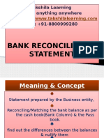 BRS (Bank Reconciliation Statement)