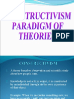 Constructivism Paradigm of Theories 