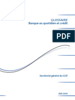 Glossaire CCSF Operations Bancaires Courantes