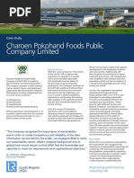 Charoen Pokphand Foods Case Study ID