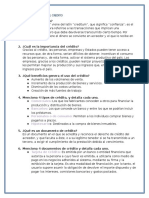 Crédito y Cobranza Cuestionarios Unidad 1 y 2