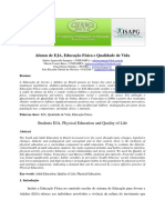 Alunos de Eja Educacao Fisica e Qualidade de Vida PDF