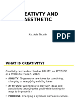 Creativity and Aesthetic