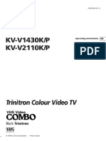 KV-V1430K/P KV-V2110K/P: Trinitron Colour Video TV