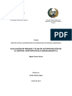 Evaluación de Riesgos y Plan de Autoprotección de La Central Hortofruticola Naranjasdor S.L