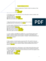 Practice Problems For Test 2