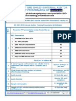 QMS 9001-2015 Internal Auditor Training Presentation PDF