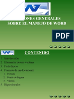 Nociones Generales Sobre El Manejo de Word 