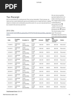 Tax Receipt Transactions