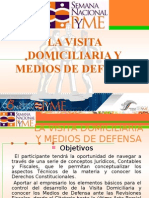 Visita Domiciliaria y Medios de Defensa