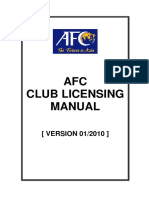 2) AFC Club Licensing Manual