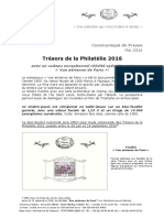 Les Trésors de La Philatélie 2016