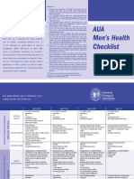 AUA Men's Health Checklist: References