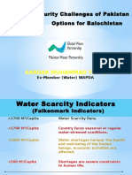 Water Security Challenges of Pakistan Options For Balochistan-March 2016