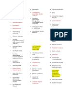 List of Genetic Diseases HIGH YIELD USMLE STEP 1