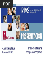 Descripción Escalas de Inteligencia de Reynolds (RIAS) PDF