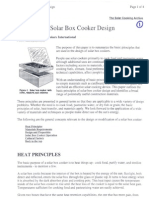 Principles of Solar Box Cooker Design