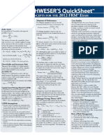 2012 FRM Part 1 Quicksheet PDF