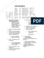 Difference of Cardinal and Ordinal Numbers