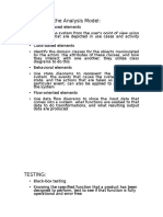 Elements of The Analysis Model