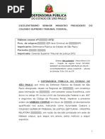 HC - STF - Regime Inicial Aberto - Tráfico Réu Primário