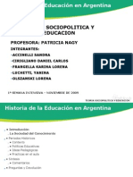 Historia de La Educación en Argentina - Verdadero