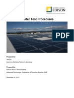 Solar PV Inverter Test Procedures