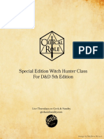 Witch Hunter Class 5e