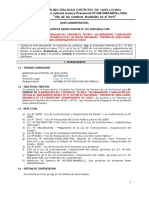 BASES ELABORACION DEL EXPEDIENTE TECNICO “MEJORAMIENTO Y AMPLIACIÓN DEL SISTEMA DE SANEAMIENTO BÁSICO EN EL SECTOR DE SAN MIGUEL” DISTRITO DE QUELLOUNO, PROVINCIA DE LA CONVENCION, DEPARTAMENTO DE CUSCO