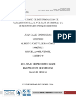 Parámetros o Variables de Un Mosfet